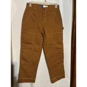 Old Navy Women's Tan/Gold High Rise Straight Leg Jeans Size 6